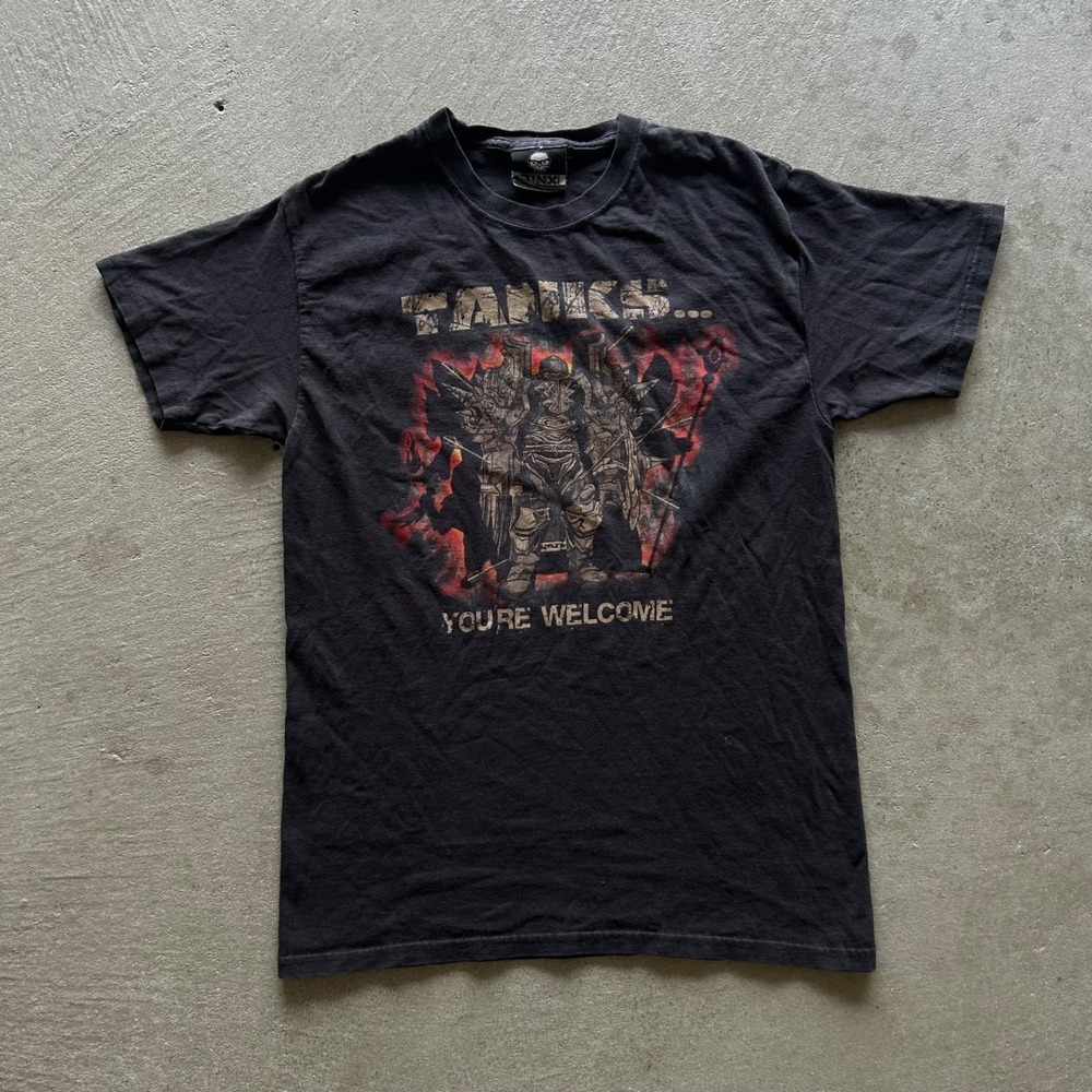 Vintage Y2K World of Warcraft Shirt Small JINX Blizzard Tanks Youre Welcome WoW